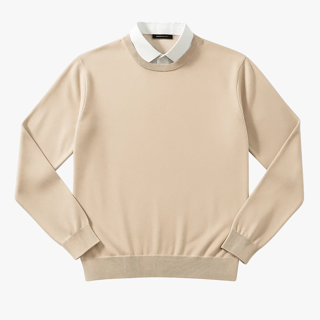 Męski Kaszmirowy Sweter z Dzianiny – Luksusowy Zimowy Pulower