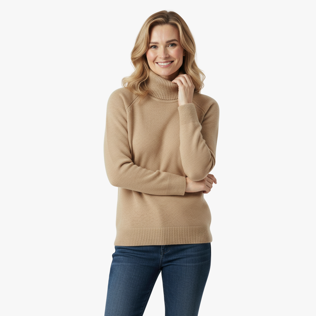 Damski Golf z Kaszmiru – Luksusowy, Miękki i Komfortowy Sweter z Golfem