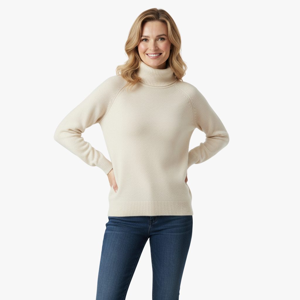 Damski Golf z Kaszmiru – Luksusowy, Miękki i Komfortowy Sweter z Golfem