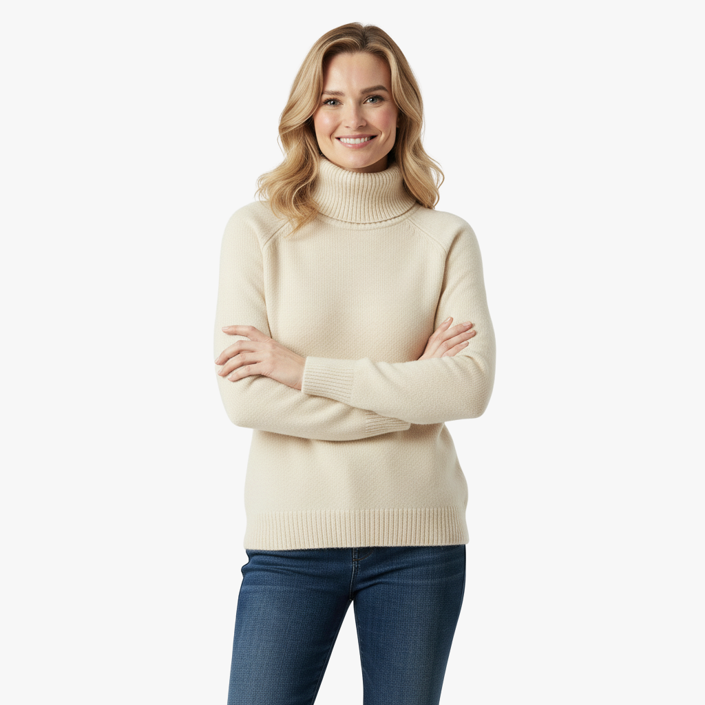 Damski Golf z Kaszmiru – Luksusowy, Miękki i Komfortowy Sweter z Golfem