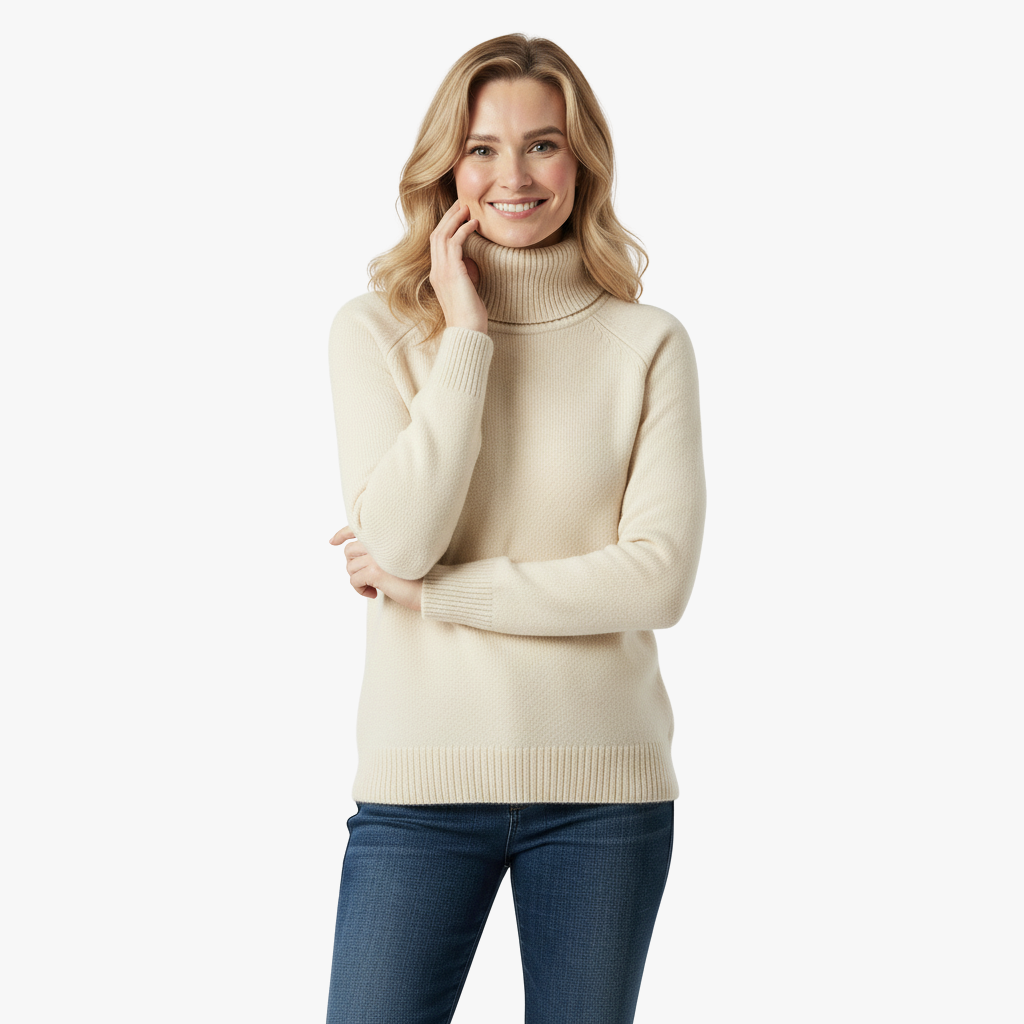 Damski Golf z Kaszmiru – Luksusowy, Miękki i Komfortowy Sweter z Golfem