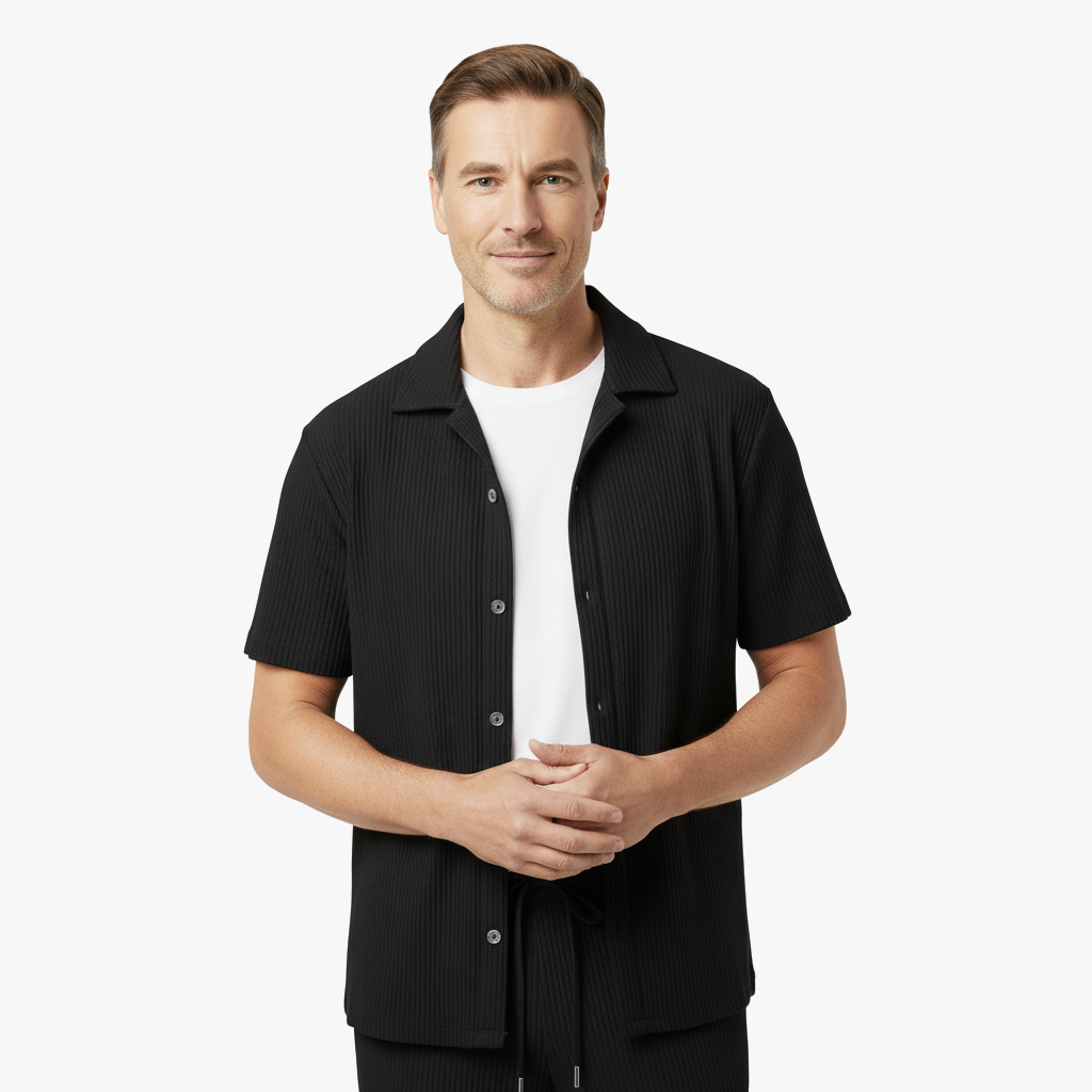 Lniany Zestaw dla Mężczyzn – Lekki, Oddychający i Stylowy Letni Strój