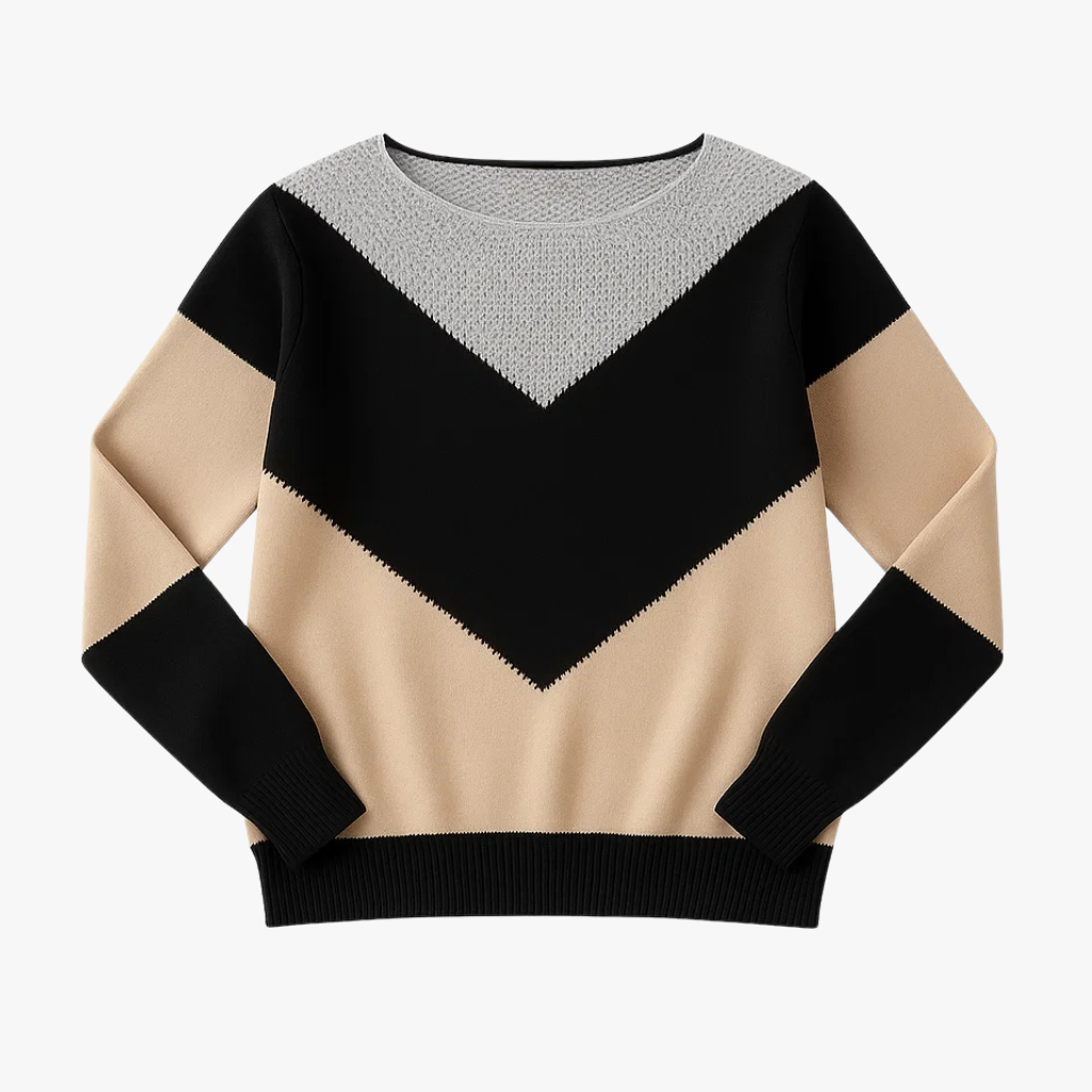 Damski Dzianinowy Sweter o Eleganckim Kroju – Ciepło i Komfort